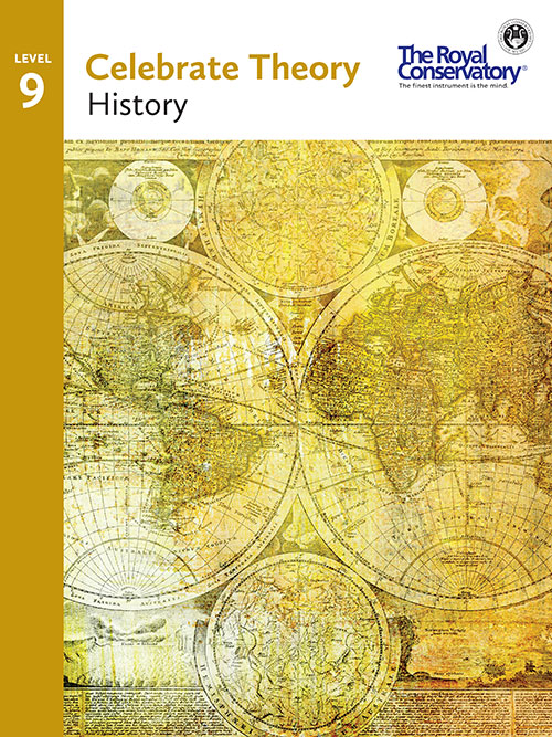 Celebrate Theory Level 9 History Cover - RCM Theory 2016